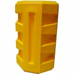 Diversified Plastics Poly Structural Column Protector, 8-1/4" x 10-1/4" Rectangle Opening, Yellow