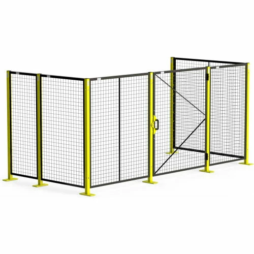 Global Industrial Machine Wire Guard Panel, 9'W, Black - Image 5