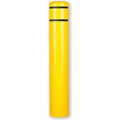 Post Guard® Bollard Cover 10-7/8" Dia. x 60" H, Yellow/Black Tape