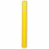 Post Guard® Bollard Cover CL1385G, 4-1/2"Dia. X 64"H, Yellow W/White Tape