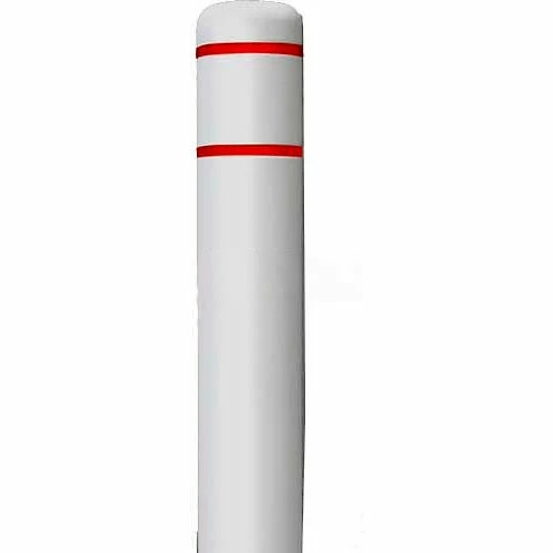 Post Guard® Bollard Cover CL1385II, 4-1/2"Dia. X 52"H, White W/No Tape