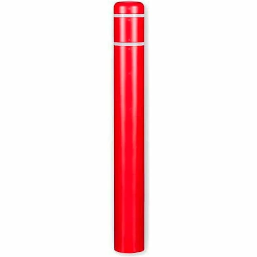 Post Guard® Bollard Cover CL1386BB, 7"Dia. X 60"H, Red W/No Tape