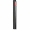 Post Guard® Bollard Cover 7"Dia. X 60" H, Black/Red Tape