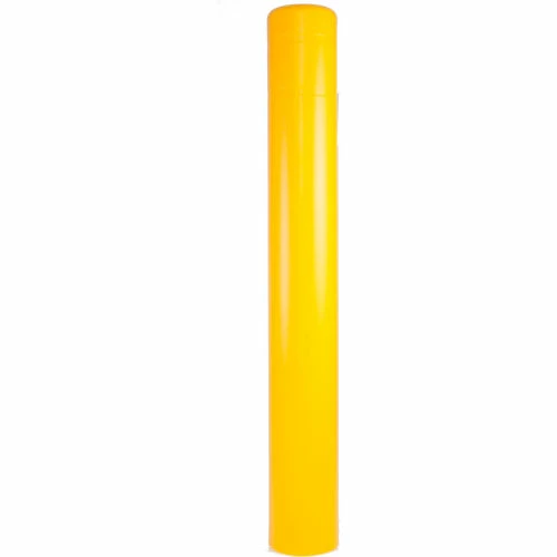 Post Guard® Bollard Cover CL1386FF, 7" Dia. x 52"H, Yellow Without Tape