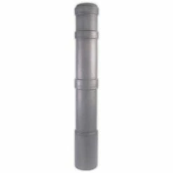 Encore Commercial Products Post Guard® Decorative Bollard Cover, 8 7/8" Dia. x 72" L, Grey, DEC8x72GY