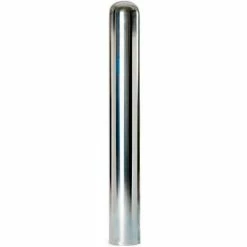 Post Guard® 4"W X 32"H Galvanized Steel Threaded Bollard W/ Threaded Base, ENC-GA432, 2 Bolt