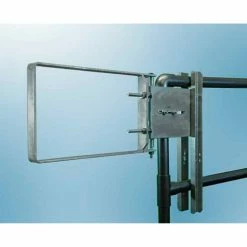 FabEnCo A Series Carbon Steel Galvanized Clamp-On Self-Closing Safety Gate, Fits Opening 25-27.5"