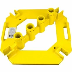 Guardian Fall Protection Guardian Quickset Multi-Directional Baseplate, Powder Coated Steel, 21-1/2"L x 21-1/2"W x 6"H