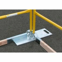 Guardian Fall Protection Guardian Toe-Board Attachment, Galvanized Steel, For Use With Baseplate, 10"L x 7/8"W x 1-13/16"H