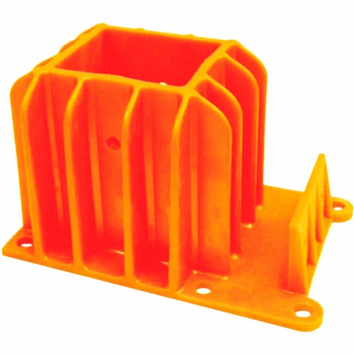 Guardian Fall Protection Guardian Guardian Angel Guardrail Boot, High Strength Plastic, Orange, 8-1/2"W x 6"D x 5"H