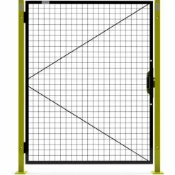 Global Industrial™ Machine Wire Guard Door, 4'W, Black