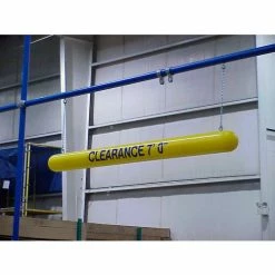 Ideal Shield® Poly Clearance Bar, Yellow, 7-1/2" Dia. x 110"L
