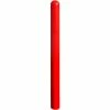 Ideal Shield® Smooth Bollard Post Sleeve, 3-1/2" HDPE Dome Top, Red