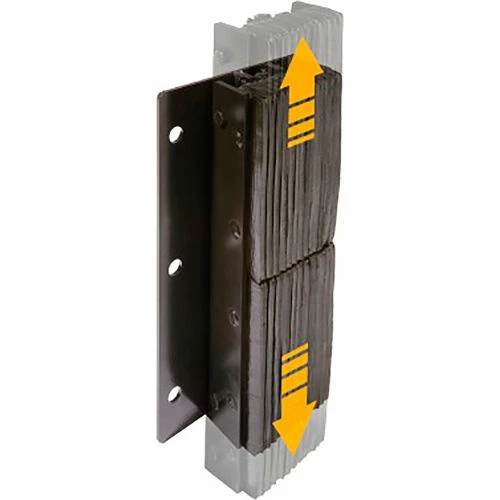Ideal Warehouse Laminated Slide Effect® Dock Bumper, 6-3/10"W x 13"D x 20"H, Black - Image 2