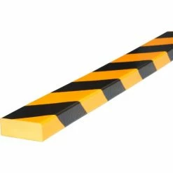 Knuffi Surface Bumper Guard, Type D, 39-3/8"L x 2"W, Yellow/Black, 60-6732