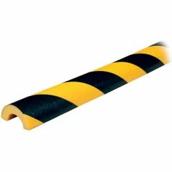 Knuffi® Model R30 Pipe Bumper Guard, 1M, 39-1/2"L x 1-1/2"W, Black/Yellow, 60-6793