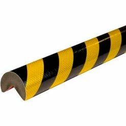 Knuffi® A+ Corner Bumper Guard, 3.28', Reflective Black/Yellow, 60-6855