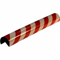 Knuffi® Model A+ Corner Bumper Guard, 1M, 39-1/2"L x 1-1/2"W, Red/White, 60-6880