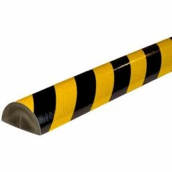 Knuffi® C+ Corner Bumper Guard, 3.28', Reflective Black/Yellow, 60-6883
