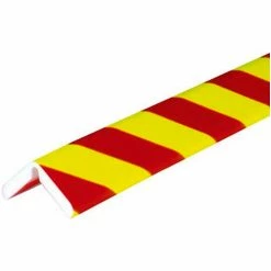 Knuffi® H+ Flex Corner Bumper Guard, 3.28', Fluorescent Red/Yellow, 60-6888