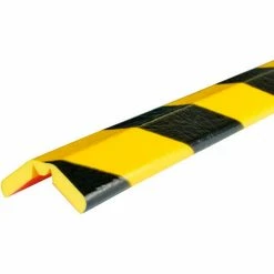Knuffi® Bumper Guard, W, 39"L x 2"W, Black/Yellow, 60-6902
