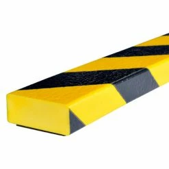Knuffi® Magnetic Surface Bumper Guard, D, 39"L x 2"W, Black/Yellow, 60-6916