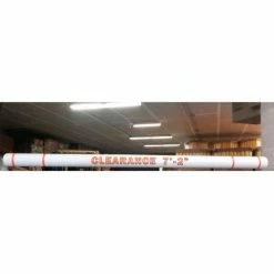 Innoplast Clearance Bar, 4"D x 96"L, White Bar/No Tapes