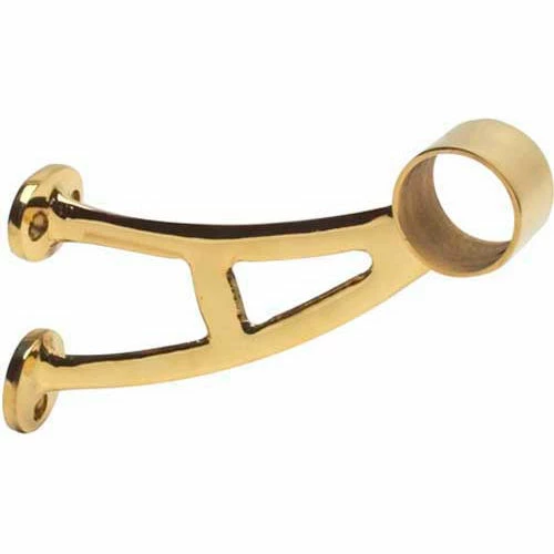 Lavi Industries, Bar Mount Bracket, for 1.5" Tubing, Polished Brass - Image 3