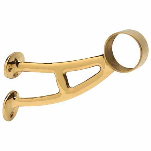 Lavi Industries, Bar Mount Bracket, for 2" Tubing, Polished Brass - Image 3
