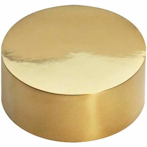 Lavi Industries, End Cap, Flush, used for Wood, for 2" Tubing, Polished Brass - Image 4