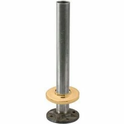 Lavi Industries, Steel Flange and Steel Insert, for 2" Tubing, w/Polished Brass Canopy