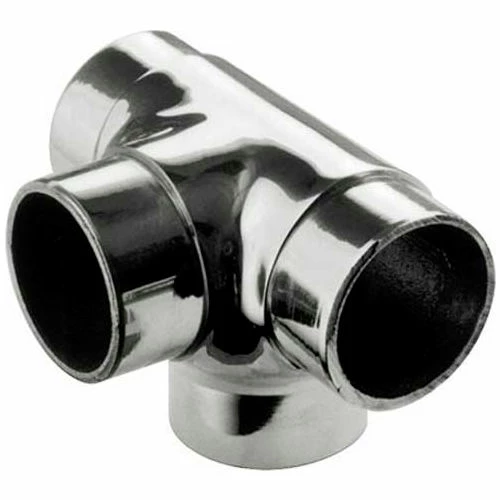 Lavi Industries, Flush Tee Fitting, Side Outlet, for 2" Tubing, Polished Stainless Steel - Image 3