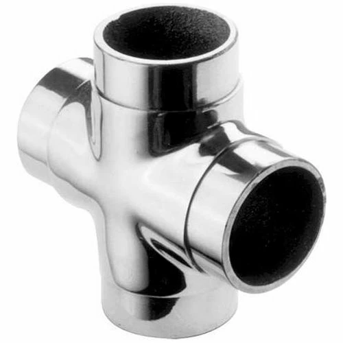Lavi Industries, Flush Cross Fitting, for 1.5" Tubing, Polished Stainless Steel - Image 3