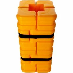 Column Sentry® FIT Column Protector, 8" - 12" Square Openings, 20"O.D. x 42"H, Ylw, CS-FIT-M-Y