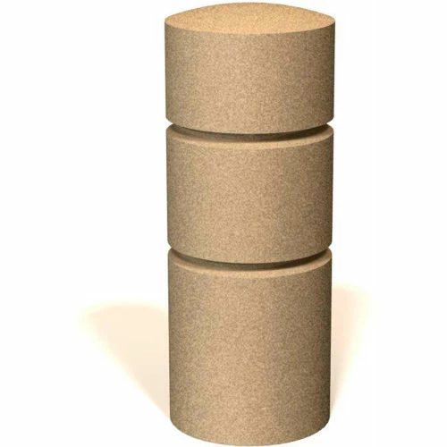 Petersen Manufacturing BOR36 Round Concrete Bollard, 14" Dia X 36" H, Type A Mount, Sand - Image 3
