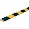 Knuffi 90-Degree Shelf Bumper Guard, Type E, 196-3/4"L x 1"W x 1"H, Black & Yellow, 60-6740