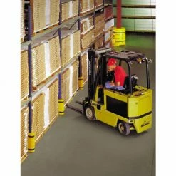 Rack Sentry® Rack Protector, 3-1/4" x 3" Opening, 18"H, Yellow