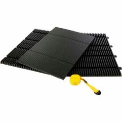 Park Sentry® Round Black Kit W/3 Black Panels & One Set Of 98" Yellow Reflective Straps