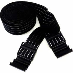 Park Sentry® Black Reflective Strap with Strap Lock Buckle, 100"L x 2"W, Set of 2