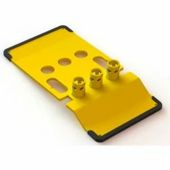 Roof Zone Guardrail Zip Base With 2 Pins, Yellow, 71094