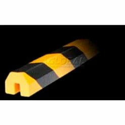 Knuffi Shelf Bumper Guard, Type BB, 196-3/4"L x 1-1/2"W x 1-1/2"H, Black & Yellow, 60-6820