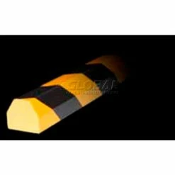 Knuffi Surface Bumper Guard, Type CC, 196-3/4"L x 1-1/2"W x 1-1/2"H, Black & Yellow, 60-6830