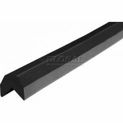 Knuffi Corner Bumper Guard, Type AA, 196-3/4"L x 1-1/2"W x 1-1/2"H, Black, 60-6810-3