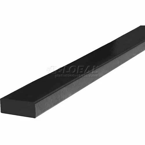 Knuffi Surface Bumper Guard, Type D, 196-3/4"L x 2"W x 13/16"H, Black, 60-6730-3