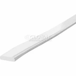 Knuffi Flat Bumper Guard, Type F, 196-3/4"L x 1-9/16"W x 7/16"H, White, 60-6750-1
