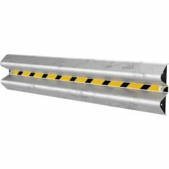 Vestil Wall Mount Guard Rail 6' L, Hot Dip Galvanized Steel