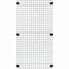 Husky Rack & Wire, Velox, Machine Guard, Panel, 3' 10"W x 5' 6"H, Black