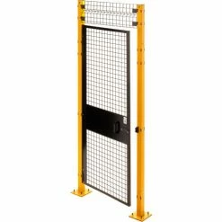 Husky Rack & Wire, Velox, Machine Guard Door, 3'W x 6' 6"H w/1ft Transom, HLSO, Black