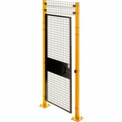 Husky Rack & Wire, Velox, Machine Guard Door, 4'W x 6' 6"H w/1ft Transom, HRSO, Black