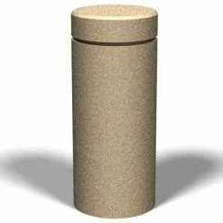 Petersen Manufacturing B-9 Round Concrete Bollard, 16" Dia X 38" H, Type A Mount, Sand